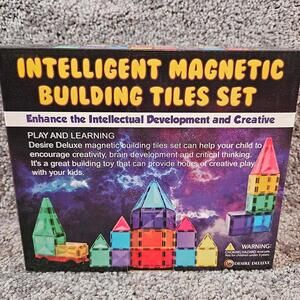 Magnetic intelligent building tiles. Build a castle while playing and learning